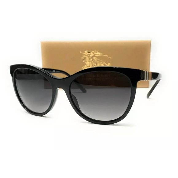 Burberry Women's Black Grey Gradient Sunglasses - Picture 1 of 3